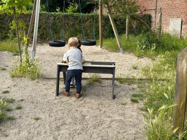 Børn på legepladsen